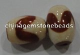 DZI26 2PCS 12*16mm oval loose Tibetan Agate Dzi Beads wholesale