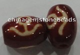DZI27 2PCS 12*16mm oval loose Tibetan Agate Dzi Beads wholesale