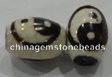 DZI29 2PCS 12*16mm oval loose Tibetan Agate Dzi Beads wholesale