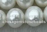 FWP104 15 inches 9mm - 10mm potato white freshwater pearl strands