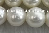 FWP129 15 inches 10mm - 11mm potato white freshwater pearl strands