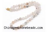GMN7615 18 - 36 inches 8mm, 10mm matte montana agate beaded necklaces