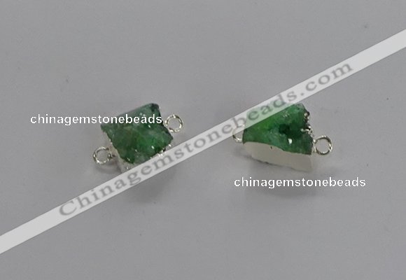 NGC1246 10*12mm - 14*15mm freefrom druzy agate connectors wholesale