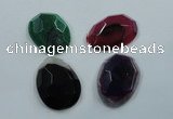 NGP1207 30*45mm - 35*55mm freeform agate gemstone pendants wholesale