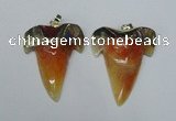 NGP1587 32*42mm - 35*45mm agate gemstone pendants