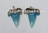 NGP1590 32*42mm - 35*45mm agate gemstone pendants