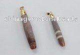 NGP2294 10*55mm - 12*75mm stick sea urchin shell beads