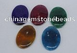 NGP2751 35*50mm oval agate gemstone pendants wholesale