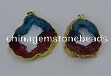 NGP3045 30*45mm – 40*60mm freeform druzy agate pendants