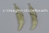 NGP3750 10*40mm - 12*45mm horn wolf tooth pendants wholesale
