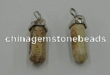 NGP5010 8*30mm sticks picture jasper pendants wholesale