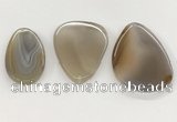 NGP5790 28*50mm - 45*65mm freeform agate slab pendants