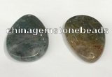 NGP5832 30*50mm - 35*55mm flat teardrop agate gemstone pendants