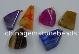NGP8665 20*40mm - 40*50mm freeform agate pendants wholesale