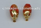 NGP8746 17*30mm rice agate gemstone pendants wholesale