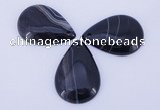 NGP887 5PCS 27*38mm flat teardrop agate gemstone pendants wholesale