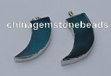 NGP9505 22*60mm - 25*65mm horn agate gemstone pendants wholesale