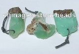 NGP9758 20*40mm-30*55mm freeform Australia chrysoprase pendants