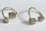 NGR1090 8mm faceted freeform moonstone gemstone rings wholesale