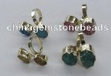 NGR199 10*14mm - 15*20mm oval druzy agate gemstone rings