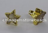 NGR280 25*25mm - 30*30mm star druzy agate gemstone rings