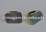 NGR302 25*40mm - 30*35mm freeform druzy agate gemstone rings