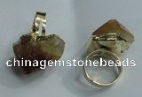 NGR80 15*20mm - 20*30mm faceted nuggets citrine gemstone rings