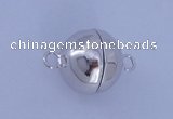 SSC105 2pcs 16mm round 925 sterling silver magnetic clasps