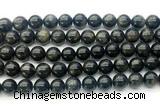 CAE323 15.5 inches 10mm round astrophyllite gemstone beads