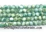 CAS322 15.5 inches 10mm round peacock angelite gemstone beads