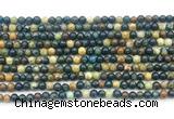 CAZ15 15.5 inches 4mm round azurite gemstone beads