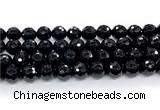 CON127 15.5 inches 12mm faceted round black onyx gemstone beads