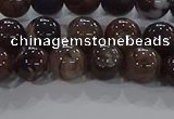 CAA1037 15.5 inches 8mm round dragon veins agate beads wholesale