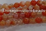 CAA1045 15.5 inches 4mm round dragon veins agate beads wholesale