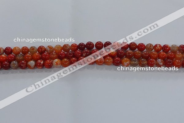 CAA1046 15.5 inches 6mm round dragon veins agate beads wholesale