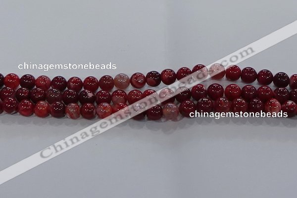 CAA1052 15.5 inches 8mm round dragon veins agate beads wholesale