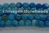 CAA1055 15.5 inches 4mm round dragon veins agate beads wholesale