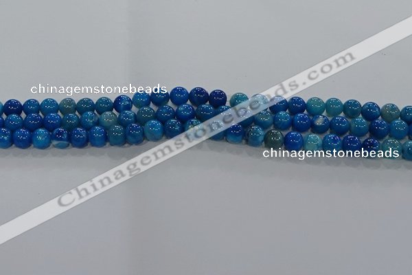 CAA1056 15.5 inches 6mm round dragon veins agate beads wholesale