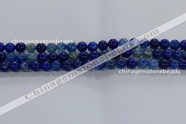 CAA1062 15.5 inches 8mm round dragon veins agate beads wholesale