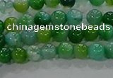 CAA1065 15.5 inches 4mm round dragon veins agate beads wholesale