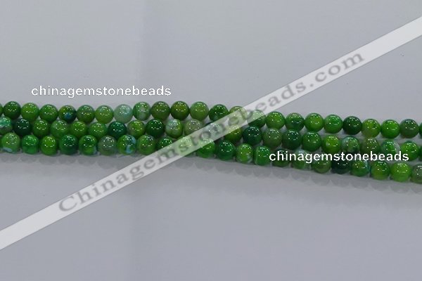 CAA1066 15.5 inches 6mm round dragon veins agate beads wholesale