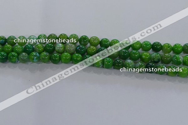 CAA1068 15.5 inches 10mm round dragon veins agate beads wholesale