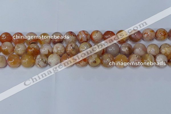 CAA1074 15.5 inches 12mm round sakura agate gemstone beads