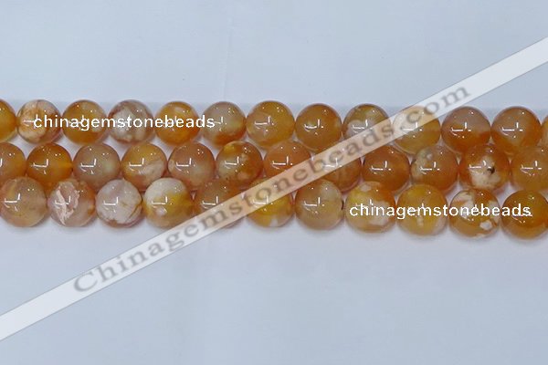 CAA1075 15.5 inches 14mm round sakura agate gemstone beads