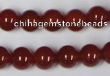 CAA112 15.5 inches 10mm round red agate gemstone beads wholesale