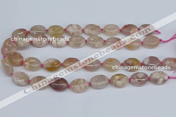 CAA1120 15.5 inches 15*20mm nuggets sakura agate gemstone beads