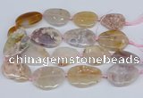 CAA1124 15.5 inches 25*35mm - 30*40mm freeform sakura agate beads