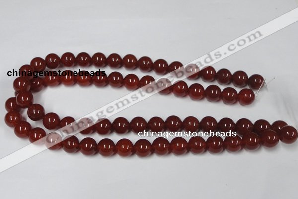 CAA113 15.5 inches 12mm round red agate gemstone beads wholesale