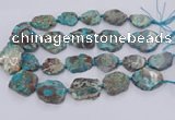 CAA1160 15.5 inches 20*25mm - 35*45mm freeform ocean agate beads