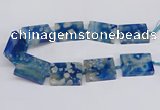 CAA1165 15.5 inches 30*40mm rectangle sakura agate gemstone beads